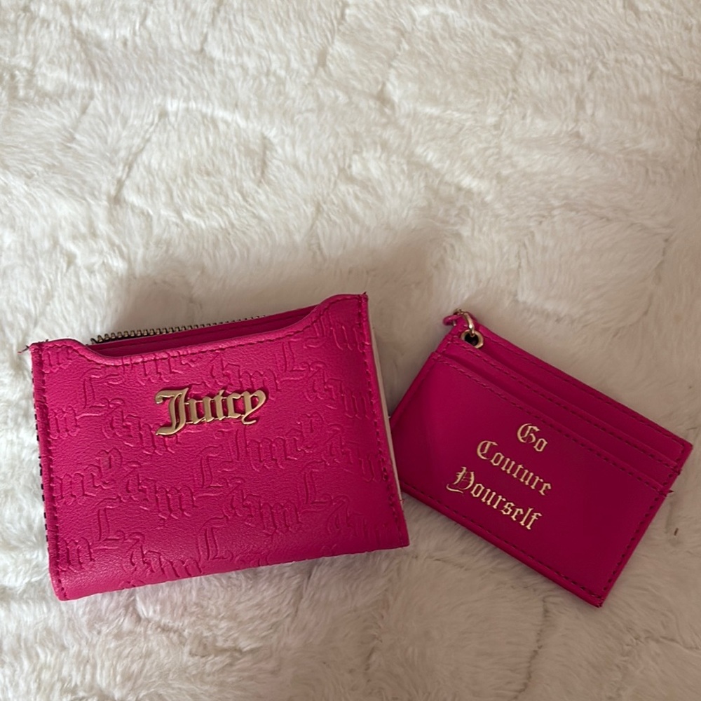 Juicy Couture Pink Wallets with Gold Accents